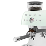 Espresso coffee machine Retro-style Pastel green Glossy