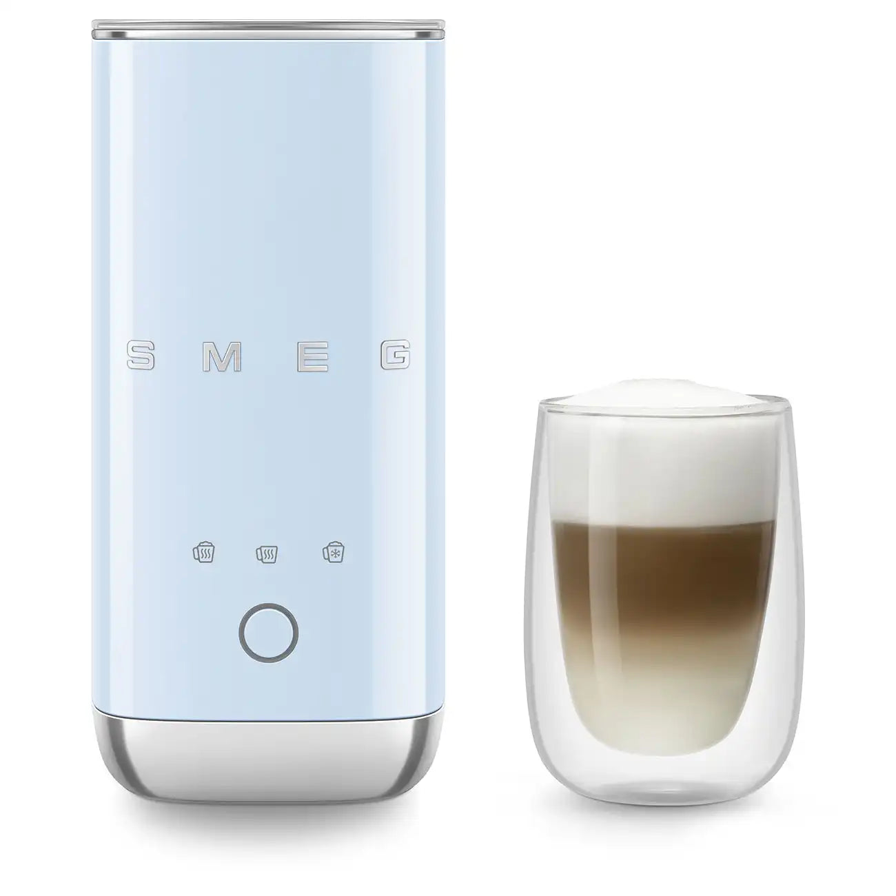 Mini Electric Milk Frother - Pastel Blue