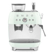 Espresso coffee machine Retro-style Pastel green Glossy